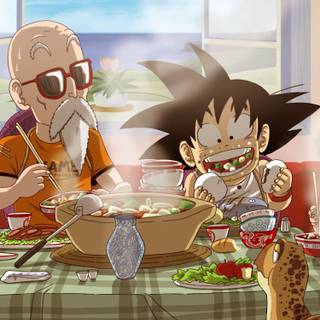 Goku and Krillin wallpaper