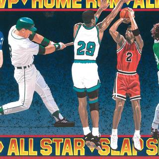 Soccer and basketball wallpaper