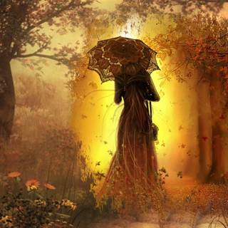 Fantasy autumn fall wallpaper