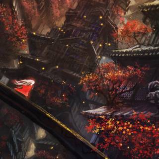 Fantasy autumn fall wallpaper