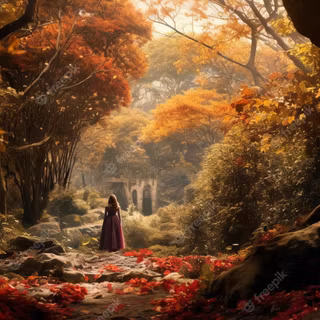 Fantasy autumn fall wallpaper