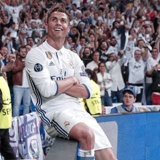 Ronaldo celebration phone wallpaper