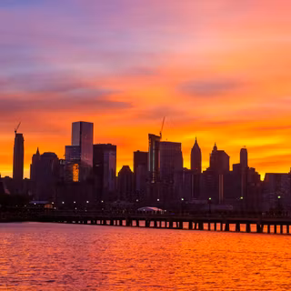 City skyline 4k wallpaper