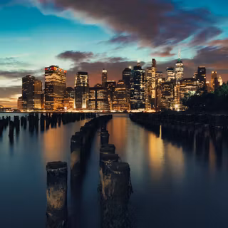 City skyline 4k wallpaper