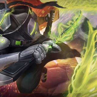 Overwatch Genji 4k wallpaper