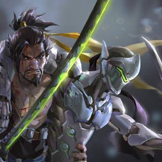 Overwatch Genji 4k wallpaper