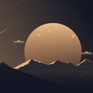 Space minimalist 4k wallpaper