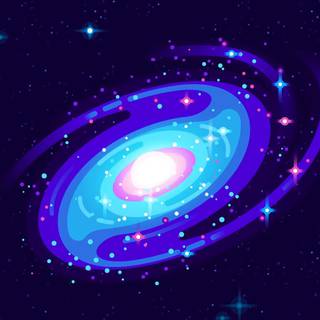 Minimalist galaxy wallpaper