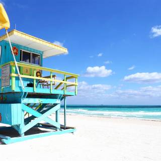 Miami Beach 4k wallpaper