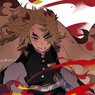Rengoku laptop wallpaper