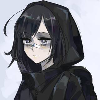 Emo anime girl PFP wallpaper