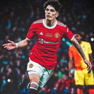 Garnacho iPhone wallpaper