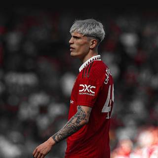 Garnacho iPhone wallpaper