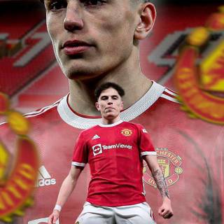 Garnacho iPhone wallpaper