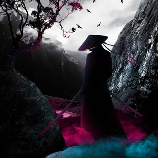 Samurai artwork iPhone wallpaper