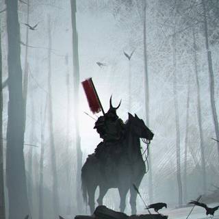 Samurai artwork iPhone wallpaper