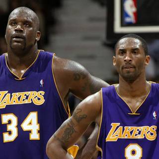 Kobe and Shaq computer wallpaper