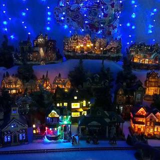 Desktop Christmas village wallpaper