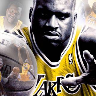 Kobe and Shaq computer wallpaper
