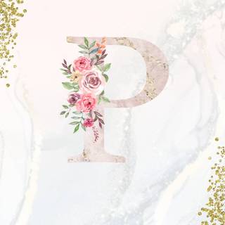 Cute letter P wallpaper