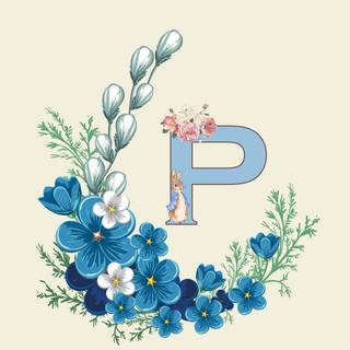 Cute letter P wallpaper