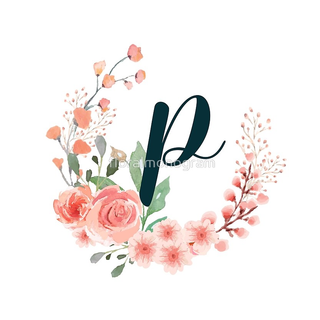 Cute letter P wallpaper