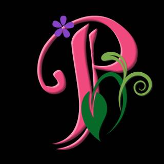 Cute letter P wallpaper