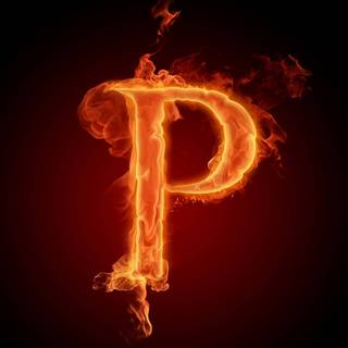 Cute letter P wallpaper