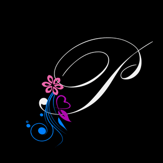 Cute letter P wallpaper