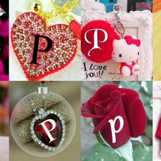 Cute letter P wallpaper