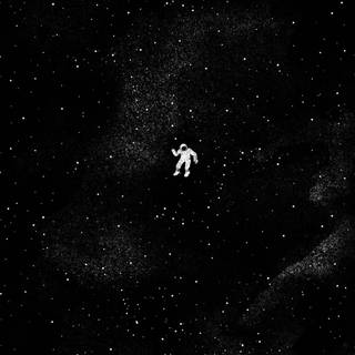Astronaut black wallpaper