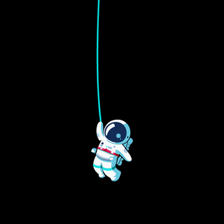 Astronaut black wallpaper