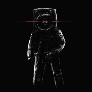 Astronaut black wallpaper