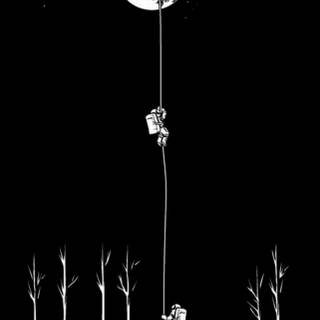 Astronaut black wallpaper