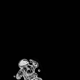 Astronaut black wallpaper