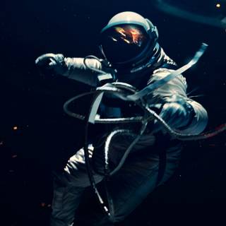 Astronaut black wallpaper