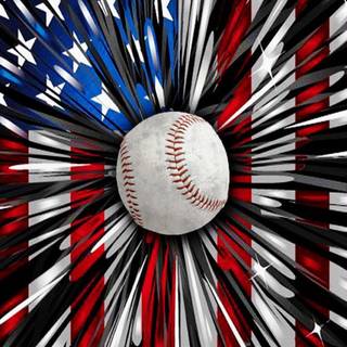 Softball American flag wallpaper