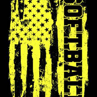 Softball American flag wallpaper