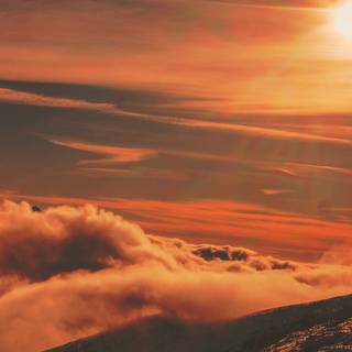 Fall sunset iPhone wallpaper