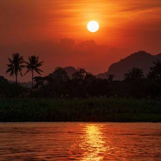 Fall sunset iPhone wallpaper