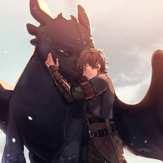 Toothless and Hiccup wallpaper