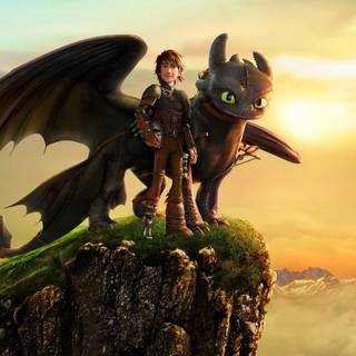 Toothless and Hiccup wallpaper