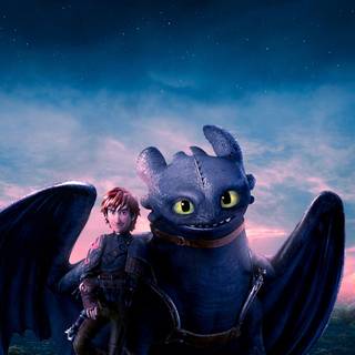 Toothless and Hiccup wallpaper