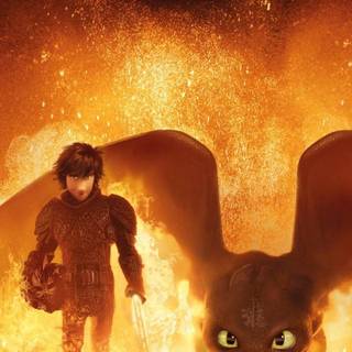 Toothless and Hiccup wallpaper