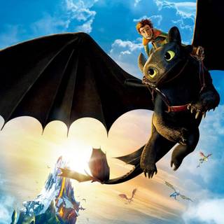 Toothless and Hiccup wallpaper
