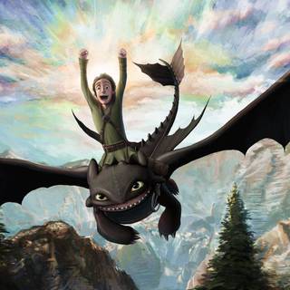 Toothless and Hiccup wallpaper