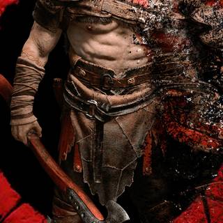 4k Kratos phone wallpaper