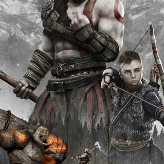 4k Kratos phone wallpaper