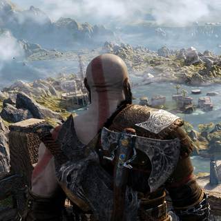 4k Kratos phone wallpaper