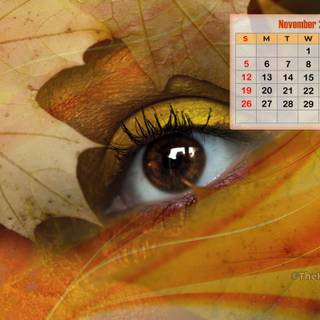 November 2023 calendar wallpaper